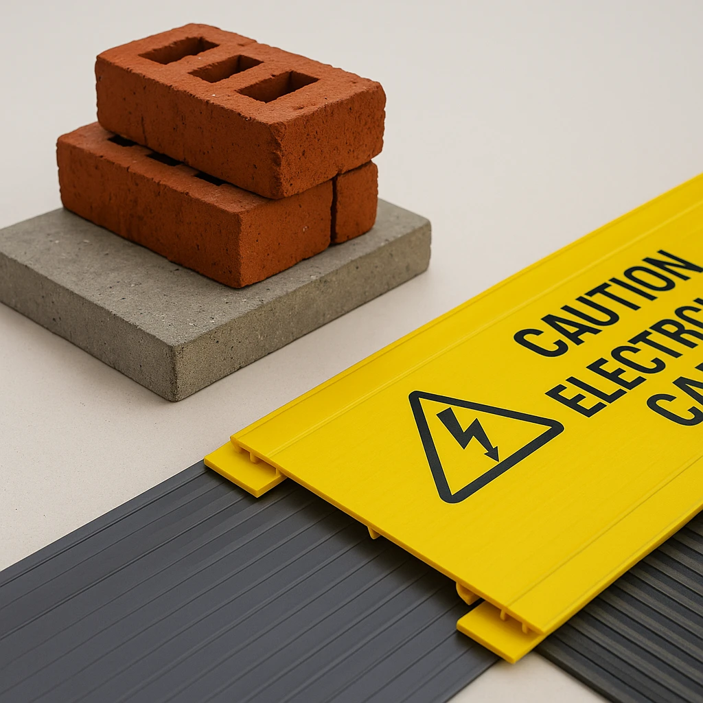 Ventajas de las placas de protección frente a los sistemas tradicionales en canalizaciones eléctricas subterráneas